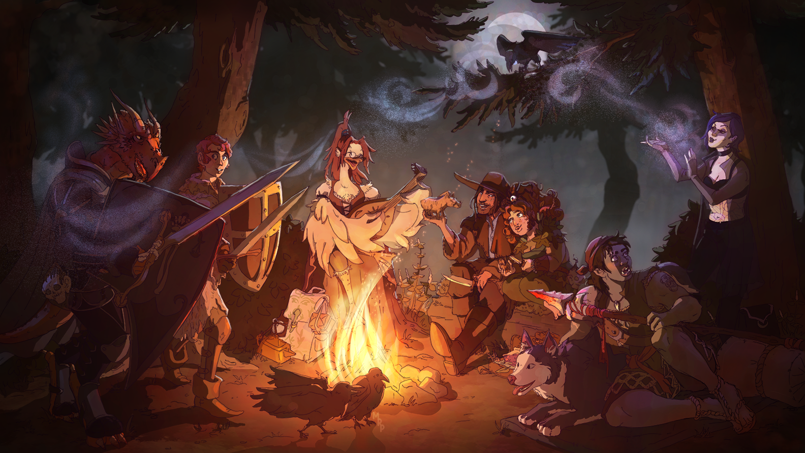 <h3>'Round the Campfire'</h3>Commission